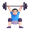 man lifting weights emoji